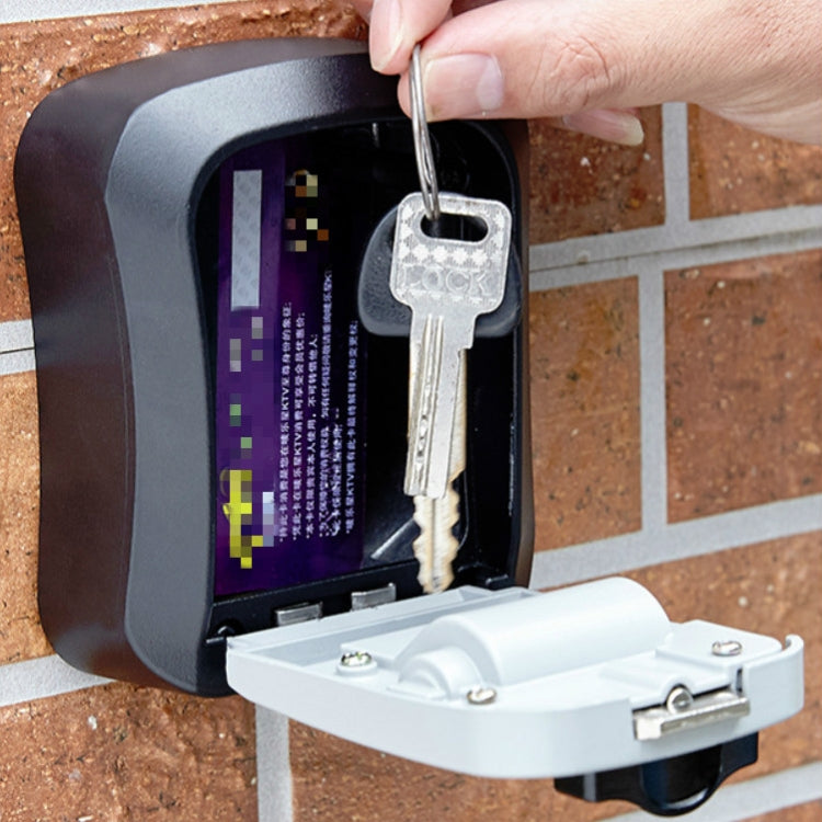 Wall-Mounted Key Code Box Construction Site Home Decoration Four-Digit Code Lock Key Box Wall-Mounted Key Code Box Construction Site Home Decoration Four-Digit Code Lock Key Box